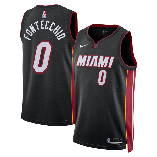 Miami Heat Icon Edition Swingman Jersey - Black - Simone Fontecchio