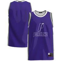 Portland Pilots Basketball Jersey, Purple Lightweight Sportswear Jersey Shirt, Sleeveless Athletic Tank Jersey, Casual Gift for Men