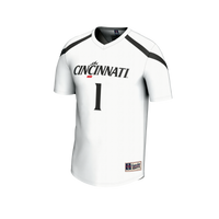 Cincinnati Bearcats Lacrosse Jersey, White Fashion Sportswear Jersey Shirt, Lightweight Breathable Athletic Jersey, Casual Gift for Men