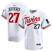 Ryan Jeffers Minnesota Twins Baseball Jersey, White Limited Sportswear Jersey Shirt, Lightweight Breathable Athletic Jersey, Casual Gift for Men