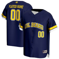 Cal Bears Baseball Jersey, Navy Sportswear Jersey Shirt, Lightweight Breathable Athletic Jersey, Casual Gift for Men, Style 202980071