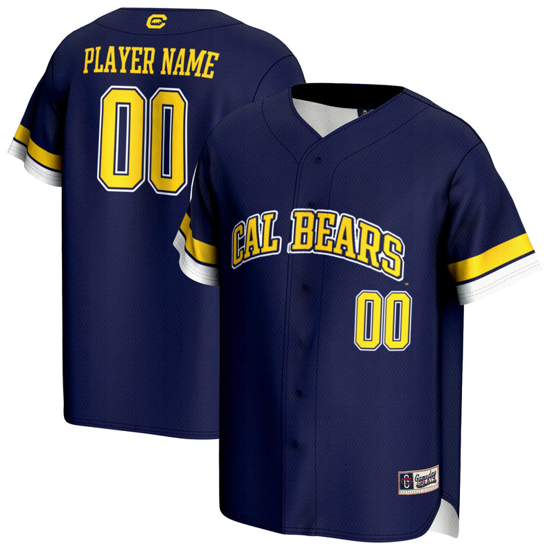 Cal Bears Baseball Jersey, Navy Sportswear Jersey Shirt, Lightweight Breathable Athletic Jersey, Casual Gift for Men, Style 202980071