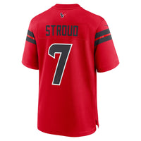 C.J. Stroud Houston Texans Football Jersey, Red Game Sportswear Jersey Shirt, Lightweight Breathable Athletic Jersey, Casual Gift for Men