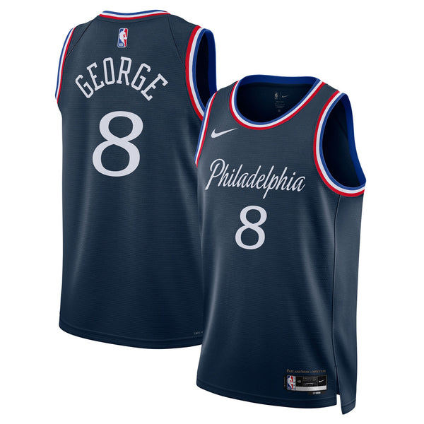 Philadelphia 76ers 2025/26 City Edition Swingman Jersey - Navy - Paul George