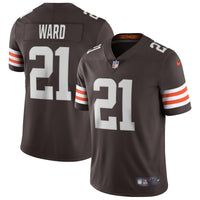 Denzel Ward Cleveland Browns Football Jersey, Sportswear Jersey Shirt, Lightweight Athletic Jersey, Casual Gift for Men, Style 3689226
