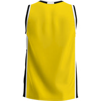 Michigan Tech Huskies Basketball Jersey, Gold Lightweight Sportswear Jersey Shirt, Sleeveless Athletic Tank Jersey, Casual Gift for Men