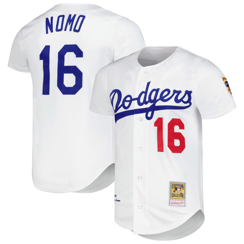 Hideo Nomo Los Angeles Dodgers Baseball Jersey, White Sportswear Jersey Shirt, Lightweight Breathable Athletic Jersey, Casual Gift for Men