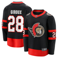 Claude Giroux Ottawa Senators Hockey Jersey, Black Breakaway Sportswear Jersey Shirt, Long Sleeve Hockey Sweater Jersey, Casual Gift for Men
