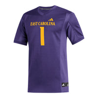 ECU Pirates Football Jersey, Purple Replica Sportswear Jersey Shirt, Lightweight Breathable Athletic Jersey, Casual Gift for Men