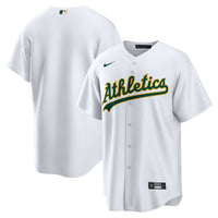 Athletics Baseball Jersey, White Replica Sportswear Jersey Shirt, Lightweight Breathable Athletic Jersey, Casual Gift for Men, Style 200925285