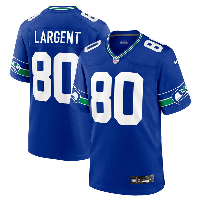 Steve Largent Seattle Seahawks Football Jersey, Royal Game Sportswear Jersey Shirt, Lightweight Breathable Athletic Jersey, Casual Gift for Men