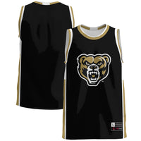 Oakland Golden Grizzlies Basketball Jersey, Black Lightweight Sportswear Jersey Shirt, Sleeveless Athletic Tank Jersey, Casual Gift for Men