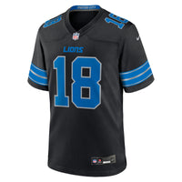Isaac TeSlaa Detroit Lions Football Jersey, Black Game Sportswear Jersey Shirt, Lightweight Breathable Athletic Jersey, Casual Gift for Men