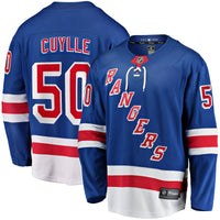 Will Cuylle New York Rangers Hockey Jersey, Blue Breakaway Home Sportswear Jersey Shirt, Long Sleeve Hockey Sweater Jersey, Casual Gift for Men