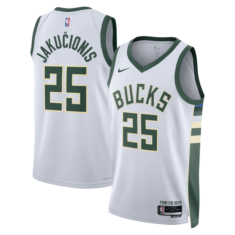 Kasparas Jakučionis Milwaukee Bucks Basketball Jersey, Sportswear Jersey Shirt, Sleeveless Athletic Jersey, Casual Gift for Men, Style 204635822