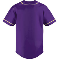 Northern Iowa Panthers Baseball Jersey, Purple Lightweight Sportswear Jersey Shirt, Lightweight Breathable Athletic Jersey, Casual Gift for Men