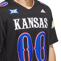 Kansas Jayhawks Football Jersey, Black Alternate Sportswear Jersey Shirt, Lightweight Breathable Athletic Jersey, Casual Gift for Men