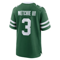 John Metchie III New York Jets Football Jersey, Green Game Sportswear Jersey Shirt, Lightweight Breathable Athletic Jersey, Casual Gift for Men