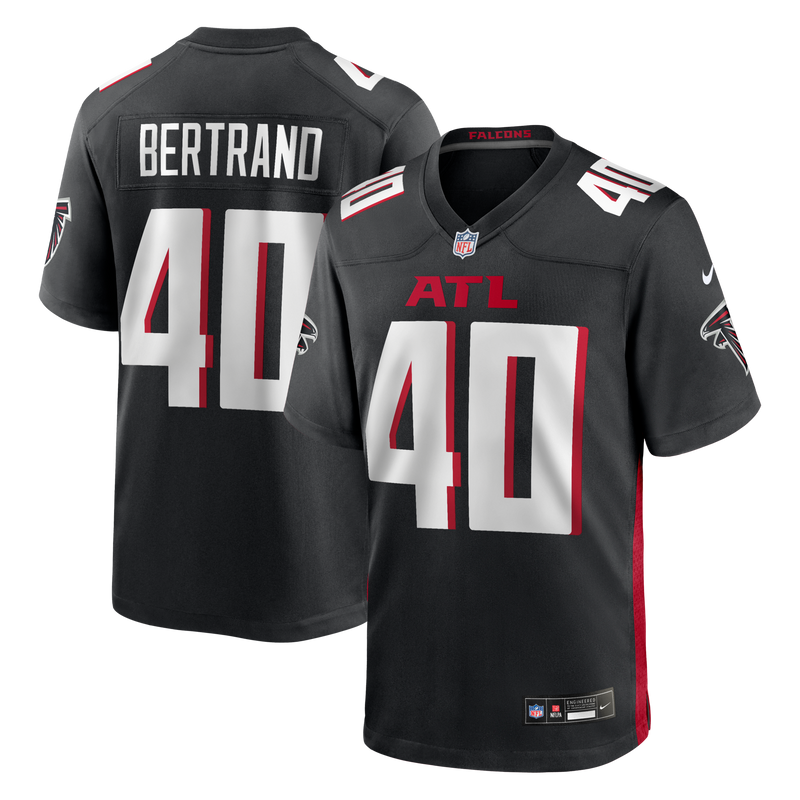 JD Bertrand Atlanta Falcons Football Jersey, Black Game Sportswear Jersey Shirt, Lightweight Breathable Athletic Jersey, Casual Gift for Men