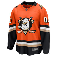Anaheim Ducks Hockey Jersey, Orange Breakaway Sportswear Jersey Shirt, Long Sleeve Hockey Sweater Jersey, Casual Gift for Men, Style 202213065