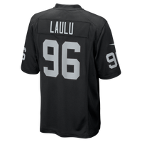 Jonah Laulu Las Vegas Raiders Football Jersey, Black Game Sportswear Jersey Shirt, Lightweight Breathable Athletic Jersey, Casual Gift for Men
