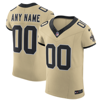 New Orleans Saints Football Jersey, Gold Elite Alternate Sportswear Jersey Shirt, Lightweight Breathable Athletic Jersey, Casual Gift for Men