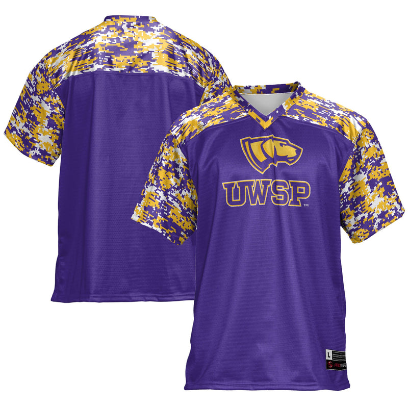 Wisconsin-Stevens Point Pointers Football Jersey, Purple Sportswear Jersey Shirt, Lightweight Breathable Athletic Jersey, Casual Gift for Men