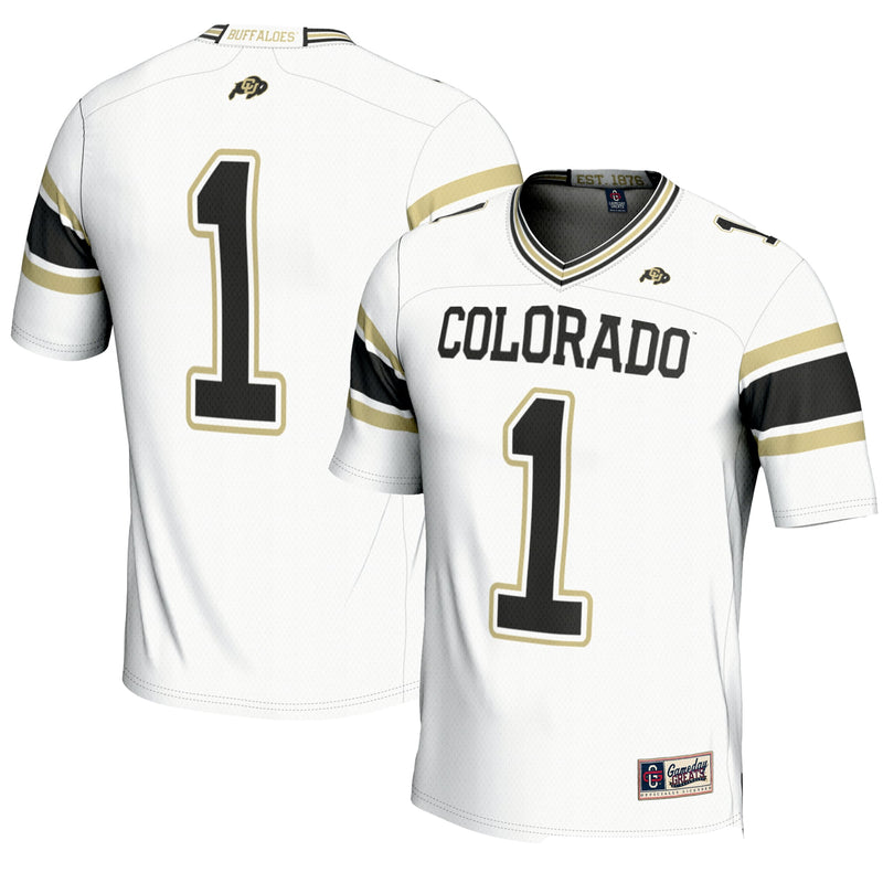 Colorado Buffaloes Football Jersey, White Sportswear Jersey Shirt, Lightweight Breathable Athletic Jersey, Casual Gift for Men, Style 5273583