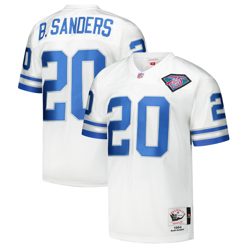 Barry Sanders Detroit Lions Football Jersey, White Sportswear Jersey Shirt, Lightweight Breathable Athletic Jersey, Casual Gift for Men