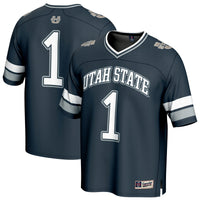 Utah State Aggies Football Jersey, Navy Sportswear Jersey Shirt, Lightweight Breathable Athletic Jersey, Casual Gift for Men, Style 202183805
