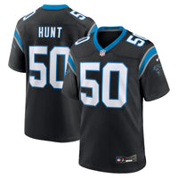 Robert Hunt Carolina Panthers Football Jersey, Black Game Sportswear Jersey Shirt, Lightweight Breathable Athletic Jersey, Casual Gift for Men