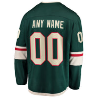 Minnesota Wild Hockey Jersey, Green Breakaway Sportswear Jersey Shirt, Long Sleeve Hockey Sweater Jersey, Casual Gift for Men, Style 2791501