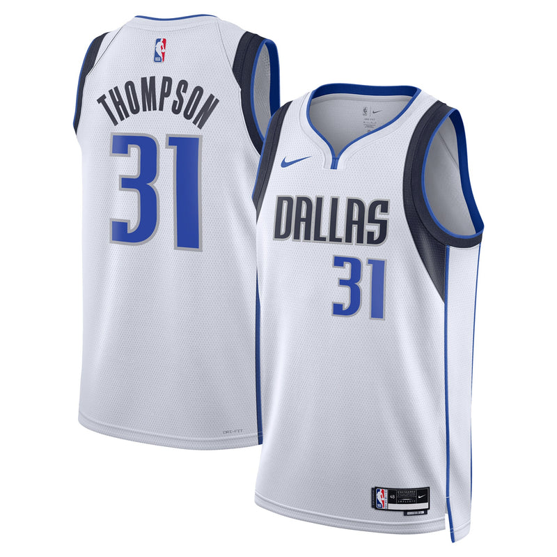 Klay Thompson Dallas Mavericks Basketball Jersey, White Swingman Sportswear Jersey Shirt, Sleeveless Athletic Tank Jersey, Casual Gift for Men