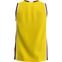 Rowan Profs Basketball Jersey, Brown Lightweight Sportswear Jersey Shirt, Sleeveless Athletic Tank Jersey, Casual Gift for Men
