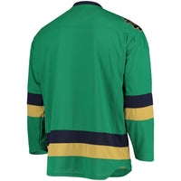 Notre Dame Fighting Irish Hockey Jersey, Green Replica Sportswear Jersey Shirt, Long Sleeve Hockey Sweater Jersey, Casual Gift for Men
