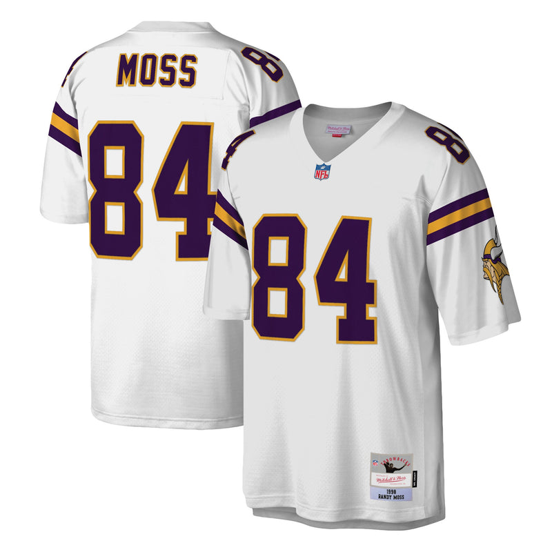 Randy Moss Minnesota Vikings Football Jersey, White Replica Sportswear Jersey Shirt, Lightweight Breathable Athletic Jersey, Casual Gift for Men
