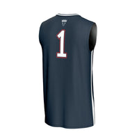 Howard Bison Basketball Jersey, Navy Fashion Lightweight Sportswear Jersey Shirt, Sleeveless Athletic Tank Jersey, Casual Gift for Men