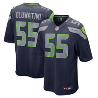 Olu Oluwatimi Seattle Seahawks Football Jersey, Navy Game Sportswear Jersey Shirt, Lightweight Breathable Athletic Jersey, Casual Gift for Men