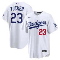 Kyle Tucker Los Angeles Dodgers Baseball Jersey, White Home Sportswear Jersey Shirt, Lightweight Breathable Athletic Jersey, Casual Gift for Men