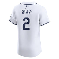 Yandy Diaz Tampa Bay Rays Baseball Jersey, White Elite Home Sportswear Jersey Shirt, Lightweight Breathable Athletic Jersey, Casual Gift for Men