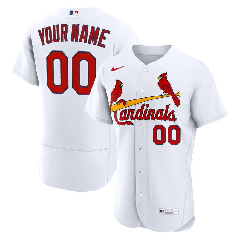 St. Louis Cardinals Baseball Jersey, White Authentic Home Sportswear Jersey Shirt, Lightweight Breathable Athletic Jersey, Casual Gift for Men