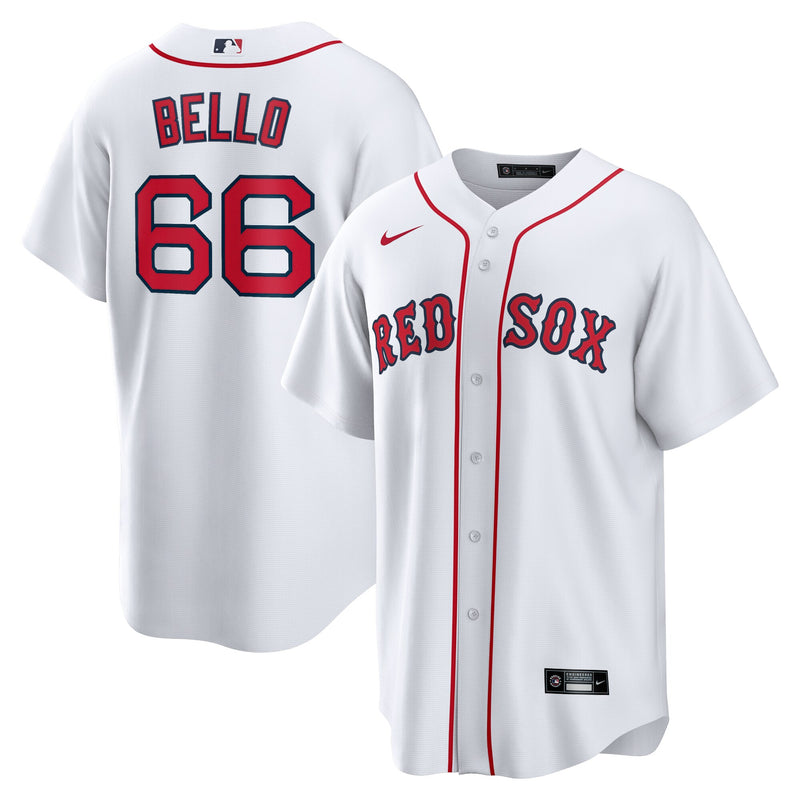 Brayan Bello Boston Red Sox Baseball Jersey, White Replica Sportswear Jersey Shirt, Lightweight Breathable Athletic Jersey, Casual Gift for Men