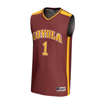 Loyola Chicago Ramblers Basketball Jersey, Maroon Fashion Sportswear Jersey Shirt, Sleeveless Athletic Tank Jersey, Casual Gift for Men