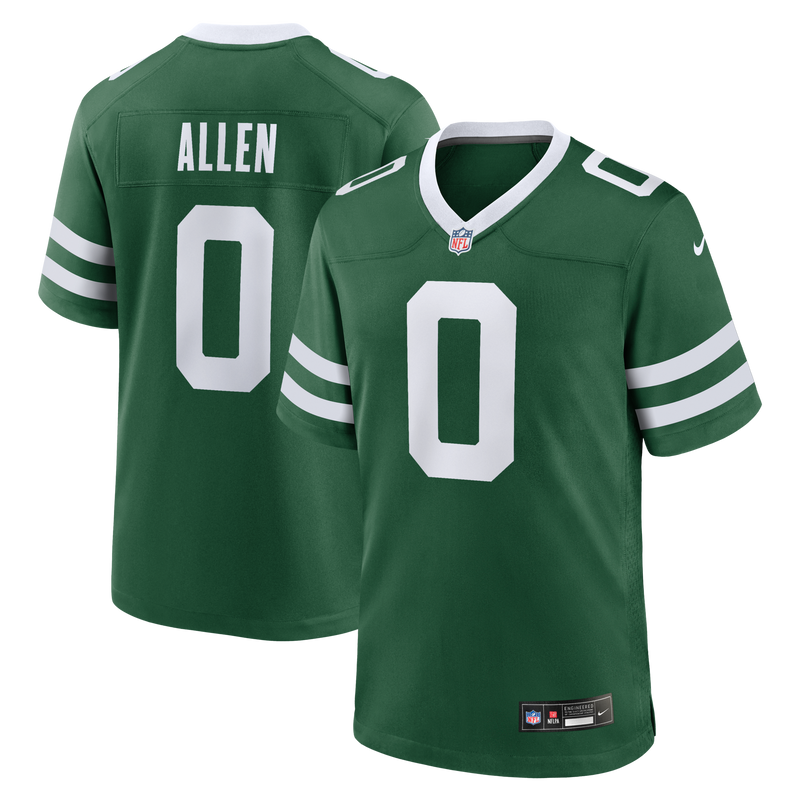 Braelon Allen New York Jets Football Jersey, Green Game Sportswear Jersey Shirt, Lightweight Breathable Athletic Jersey, Casual Gift for Men