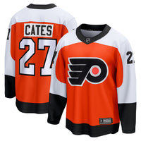 Noah Cates Philadelphia Flyers Hockey Jersey, Orange Breakaway Sportswear Jersey Shirt, Long Sleeve Hockey Sweater Jersey, Casual Gift for Men