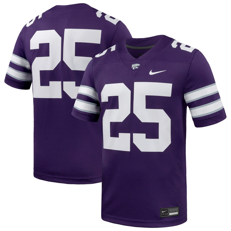 Kansas State Wildcats Football Jersey, Purple Game Sportswear Jersey Shirt, Lightweight Breathable Athletic Jersey, Casual Gift for Men