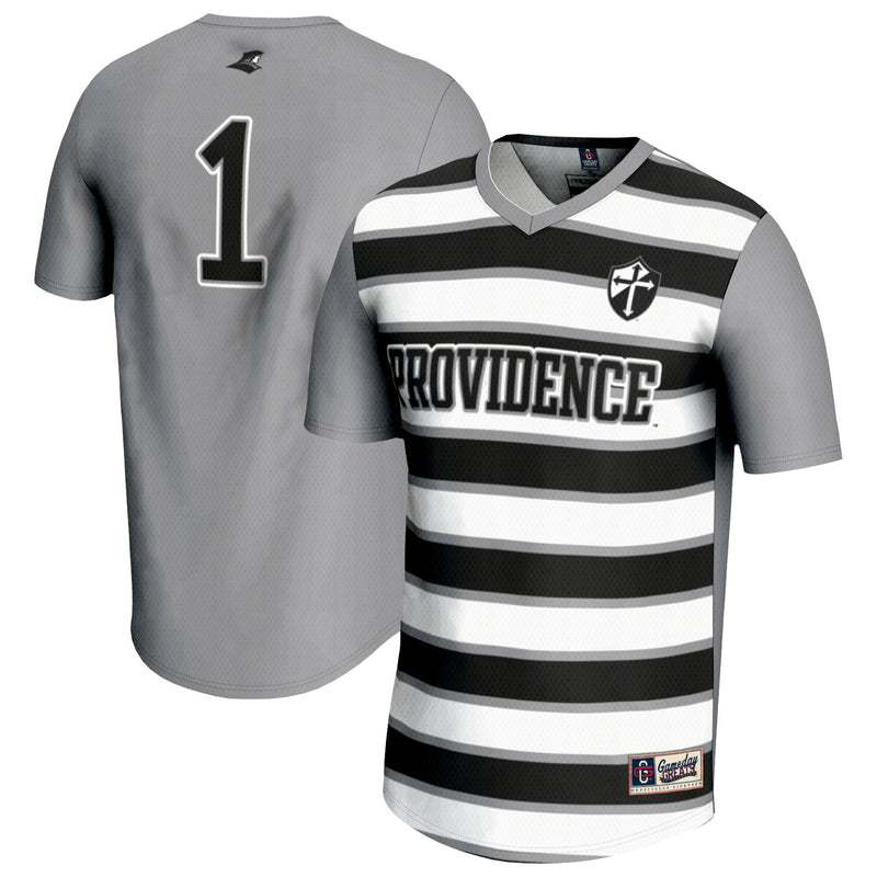 Providence Friars Soccer Jersey, Silver Fashion Lightweight Sportswear Jersey Shirt, Lightweight Breathable Athletic Jersey, Casual Gift for Men