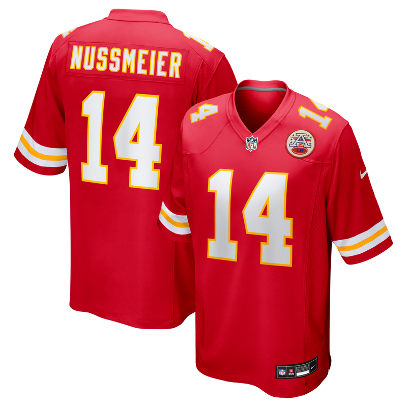 Garrett Nussmeier Kansas City Chiefs Football Jersey, Red Sportswear Jersey Shirt, Lightweight Breathable Athletic Jersey, Casual Gift for Men