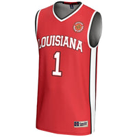 Louisiana Ragin' Cajuns Basketball Jersey, Cardinal Lightweight Sportswear Jersey Shirt, Sleeveless Athletic Tank Jersey, Casual Gift for Men