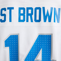 Amon-Ra St. Brown Detroit Lions Football Jersey, White Game Sportswear Jersey Shirt, Lightweight Breathable Athletic Jersey, Casual Gift for Men